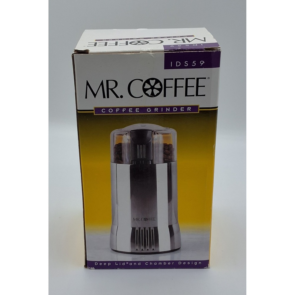 Mr. Coffee Grinder IDS59 Electric‎ Blade Deep Lid Chamber Design. Never used.